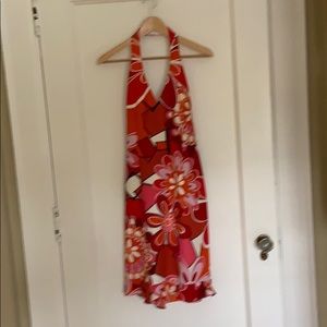 David Meister halter cocktail dress